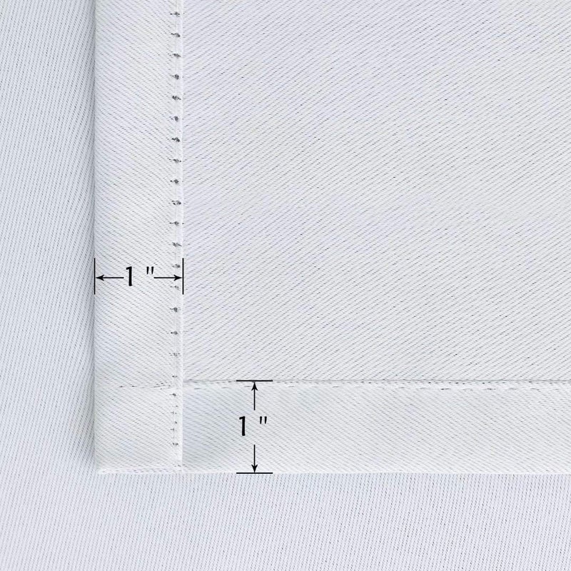 BGment بجلات بيضاء الستائر 72 بوصة الطول - 42 × 72 بوصة الجيب وعلامة التبويب الخلفية الغرفة المعزولة الحرارية الستائر الغامق لغرفة المعيشة 2 لوحات رمادية بيضاء - Image 5