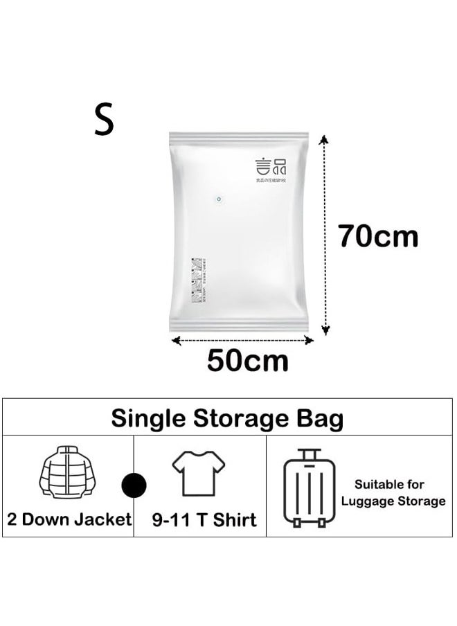 Generic 6Pcs Vacuum Storage Bags with Electric Pump Space Saver Sealer Compression Bags for Comforter and Blankets Jumbo Vacuum Seal Bags for Clothing Bedding Blankets Comforters Pillows (S)  - Image 4