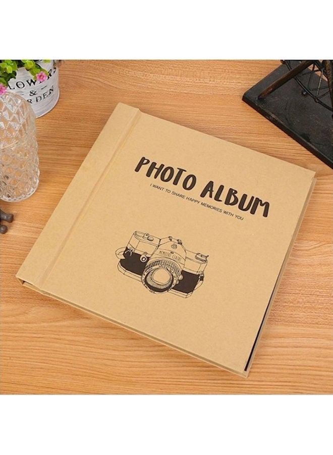 NIBEMINENT Kraft Paper Photo Album Black 8inch - Image 3
