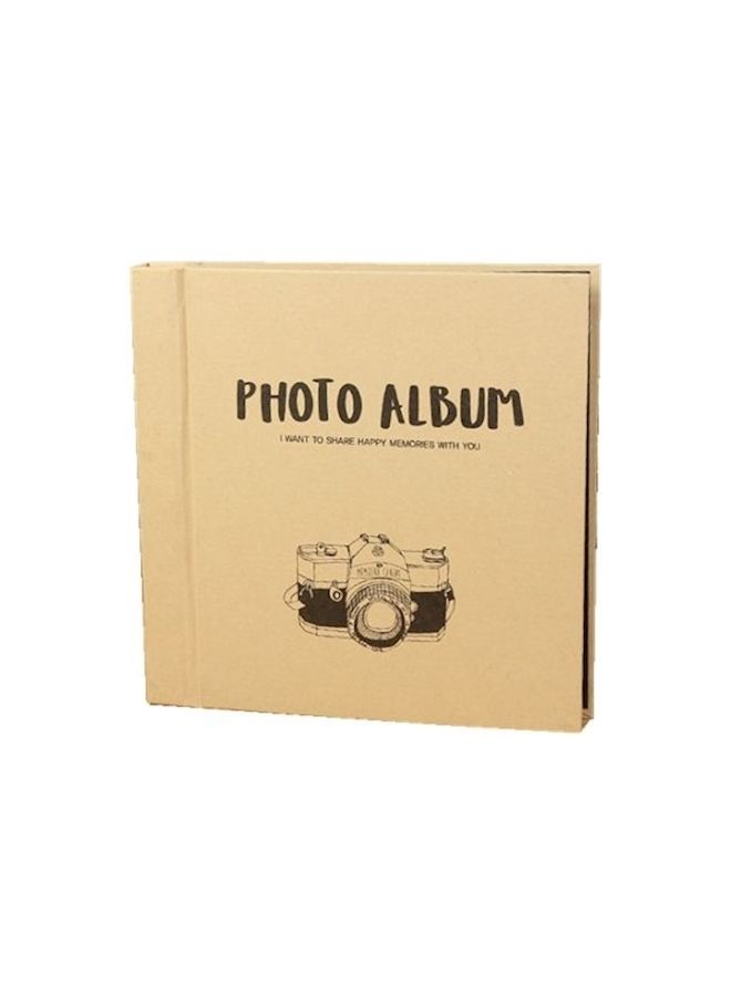 NIBEMINENT Kraft Paper Photo Album Black 8inch - Image 2