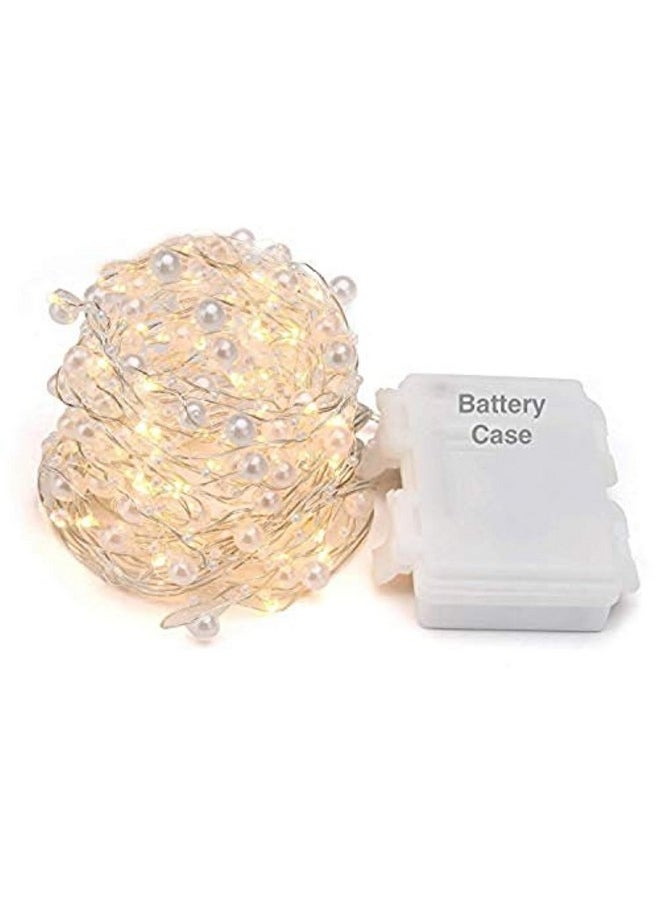 CITRA Citra 20 Led Battery Operated Pearl Copper String Light for Diwali and Other Festival Decorations  - Image 1