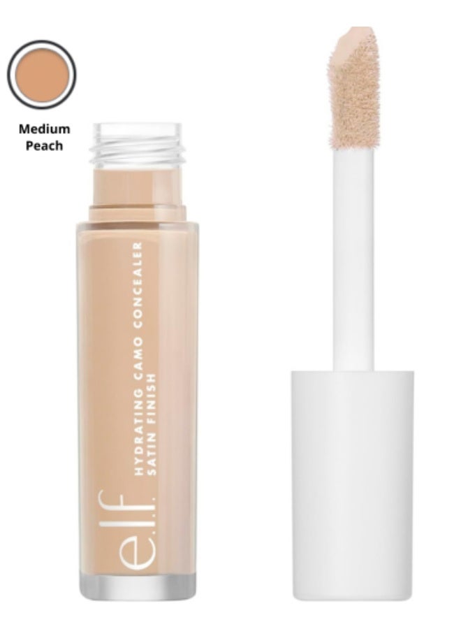 elf Hydrating Camo Concealer, Lightweight, Full Coverage, Long Lasting, Conceals, Covers, Satin Finish (Medium Peach) - Image 1