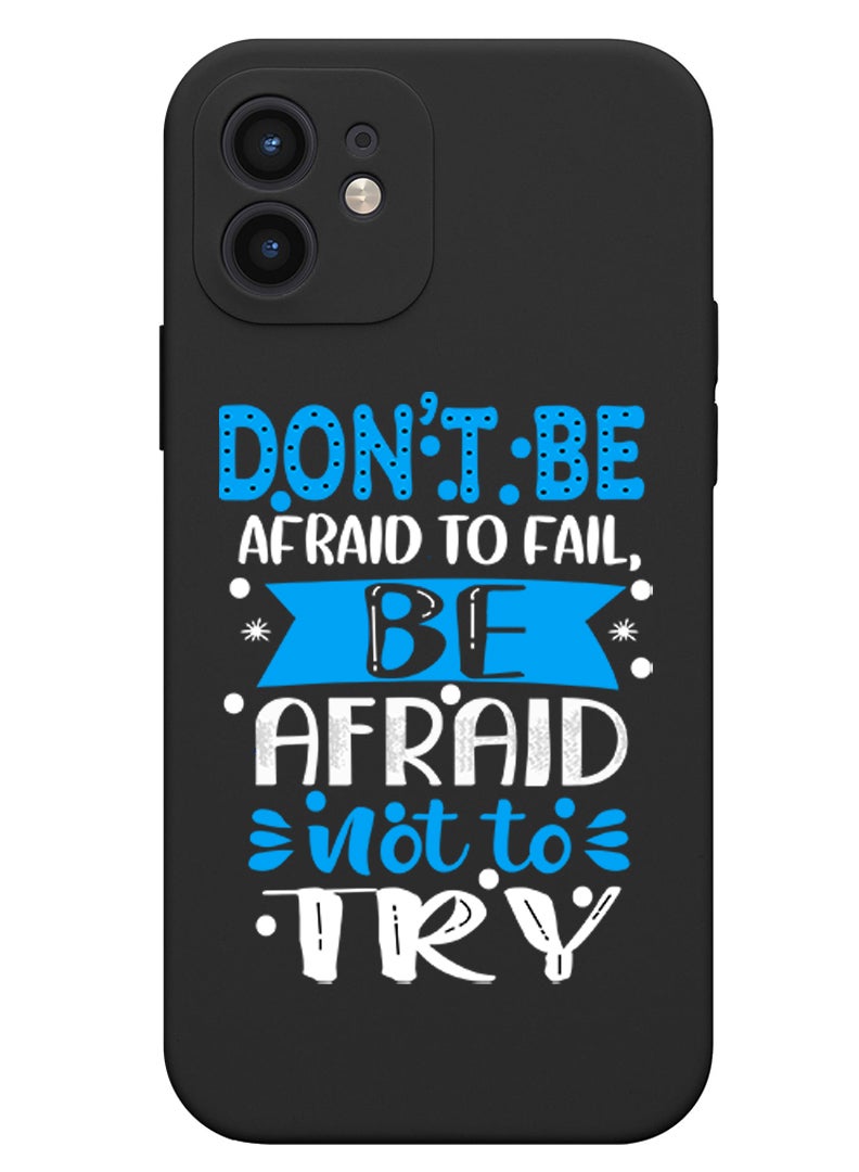 Theodor Protective Slim Fit Case Liquid Silicone Cover with Full Body Protection Anti-Scratch Shockproof Case For iPhone 12 Black  - Dont be the same copy - Image 1