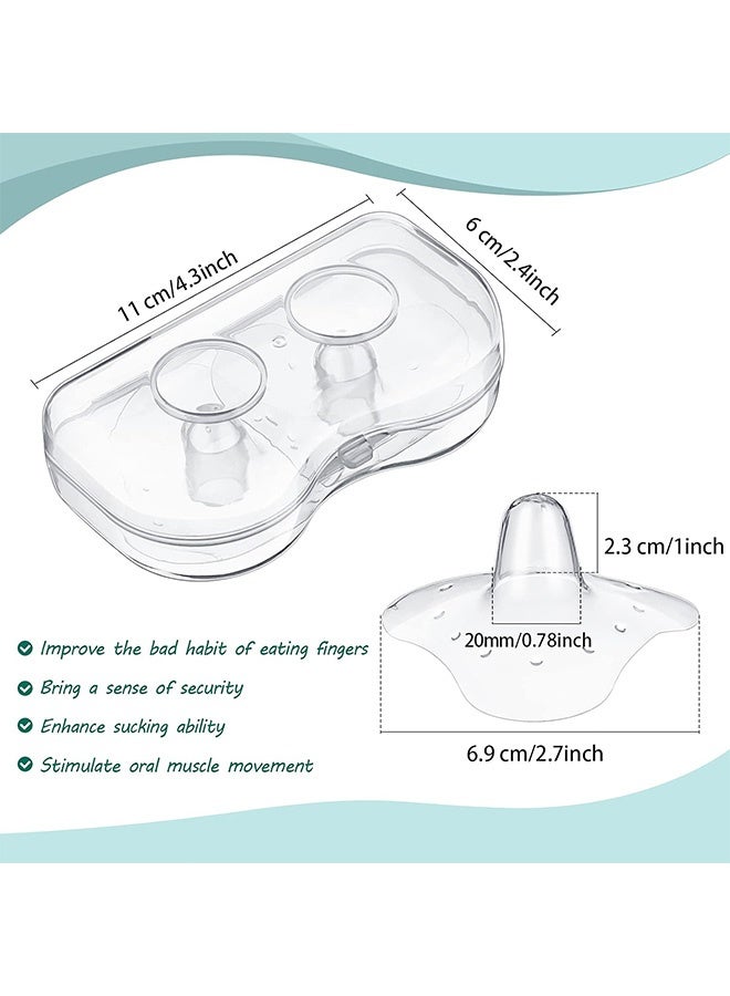 2 Pcs Contact Breast Nipple Shields Ultra-Thin and Super-Soft Food-Grade Silicone Nipple Extender Silicone Breast Milk Feeding Protector Nipple Shield Breastfeeding - Image 2