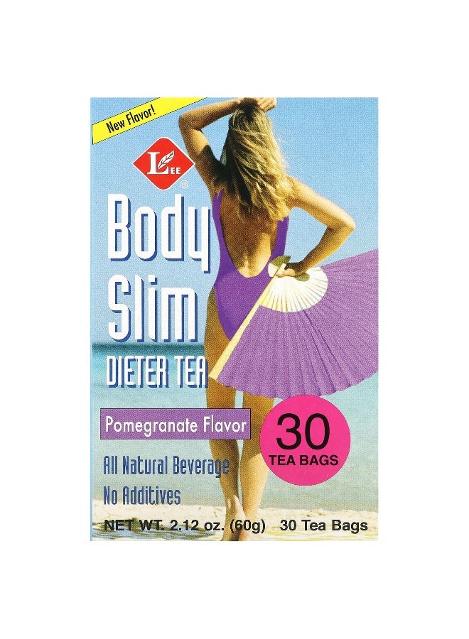 Uncle Lee's Tea Uncle Lee's Tea, Body Slim Dieter Tea, Pomegranate , 30 Tea Bags, 2.12 oz (60 g)  - Image 1