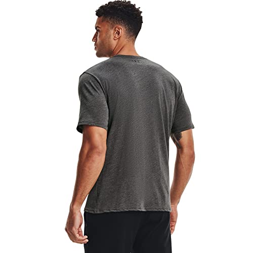 Under Armour Men's Sportstyle Left Chest Short-Sleeve T-Shirt , Steel Light Heather (036)/Black , Medium - Image 2