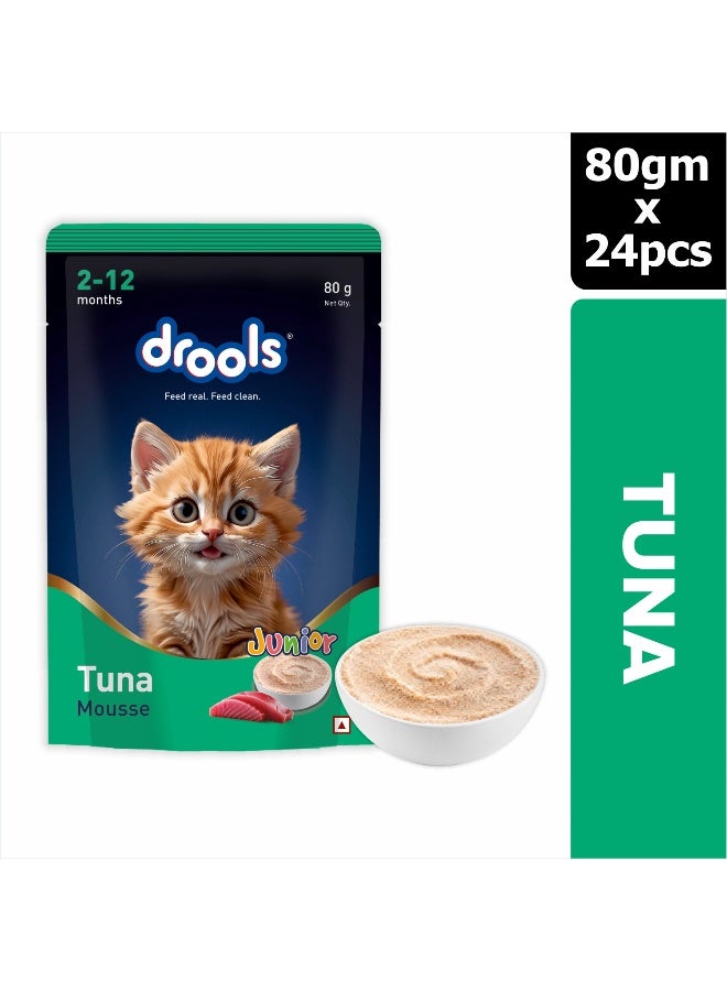Drools Tuna Mousse Kitten 80gm – Pack of 24 - Image 1