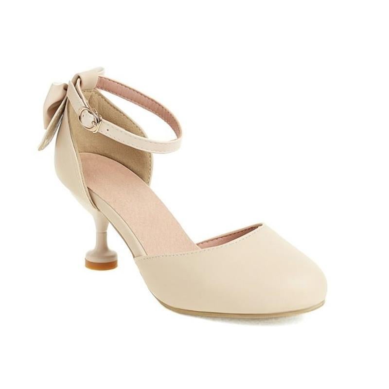 Summer Children'S Sandals High Heels Student Performance Princess Stiletto Heel New Style Baotou Large Children'S Bow Girl'S Shoes - Image 1