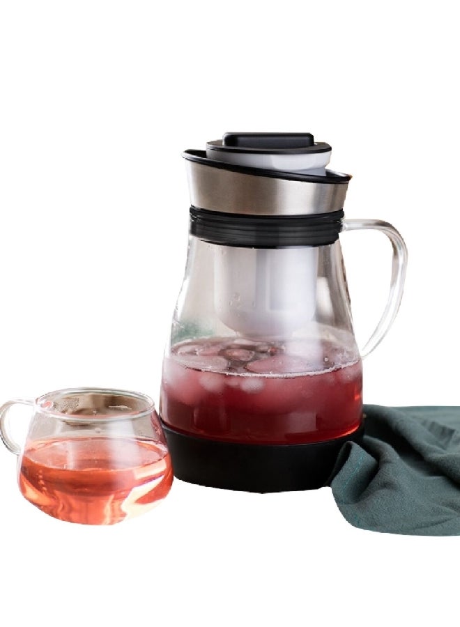 Heat-Resistant Borosilicate Glass Tea Maker Multicolour 800 ml 6835A001