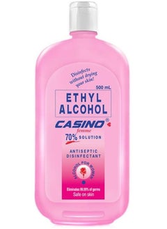 Casino Ethanol Pink Femme 70% Solution Antiseptic Disinfectant 500 ML 