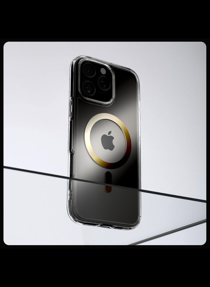 Spigen Ultra Hybrid MagFit for iPhone 16 Pro Case Cover with MagSafe (2024) Gold - Image 3