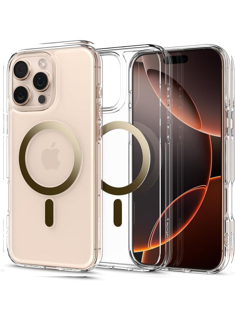 Spigen Ultra Hybrid MagFit for iPhone 16 Pro Case Cover with MagSafe (2024) Gold - Image 1