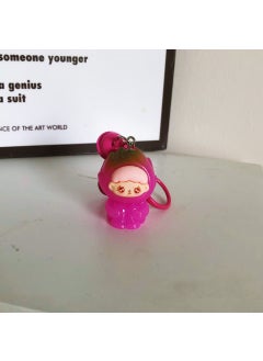 Generic 3D Fruit Bell Keychain Cute Students Accessory GiftThird generation three-dimensional fruit zaizai keychain [luminous leg holding dragon fruit] Third generation three-dimensional fruit zaizai keychain [luminous leg holding dragon fruit] 