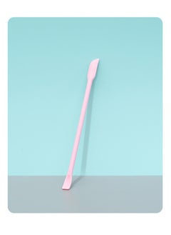 Mini Silicone Double-headed Sharp Scraper Spoon Cosmetic Skin Care Products Extraction Tool Set Including Avocado Jam Scraper-Specifications:Elbow Pink# Small Size
