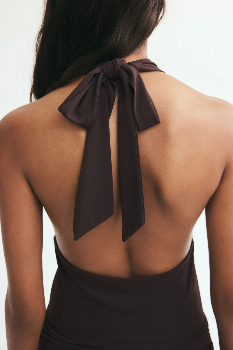 H&M  Draped halterneck dress for Women | Best Price UAE