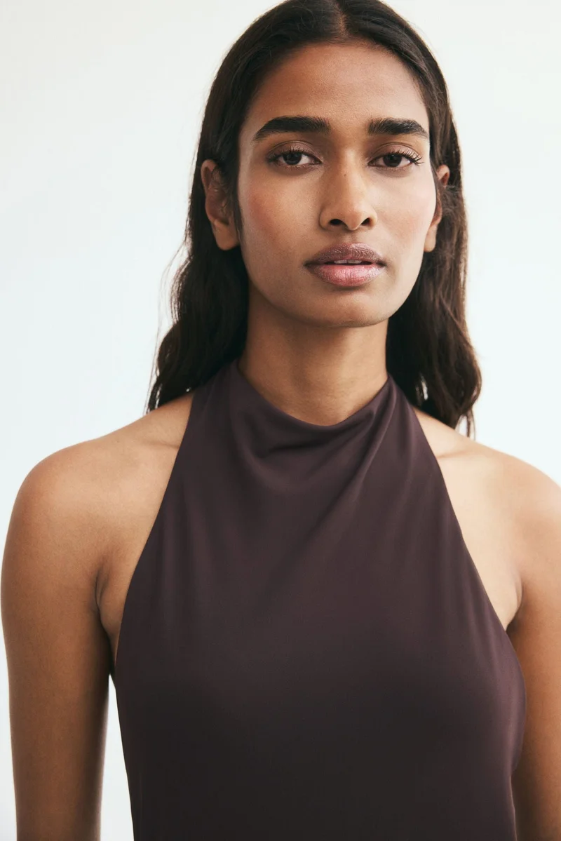 H&M  Draped halterneck dress for Women | Best Price UAE