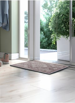 In-House Soft Velvet Turkish Rectangular Door & Bath Mat - Brown - 60x40 cm  - Image 2