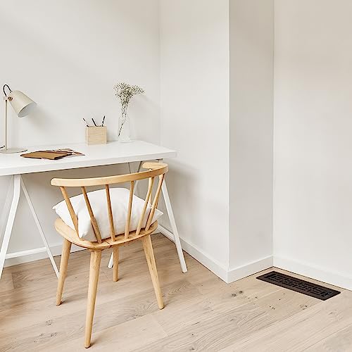 Decor Grates AJH212-RB Oriental Floor Register, 2x12 Inches, Rubbed Bronze Finish - Image 2