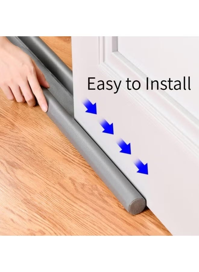 Generic valueable 1 Removable and reusable gray under-door dust and insect barrier – no permanent installation required - Image 2