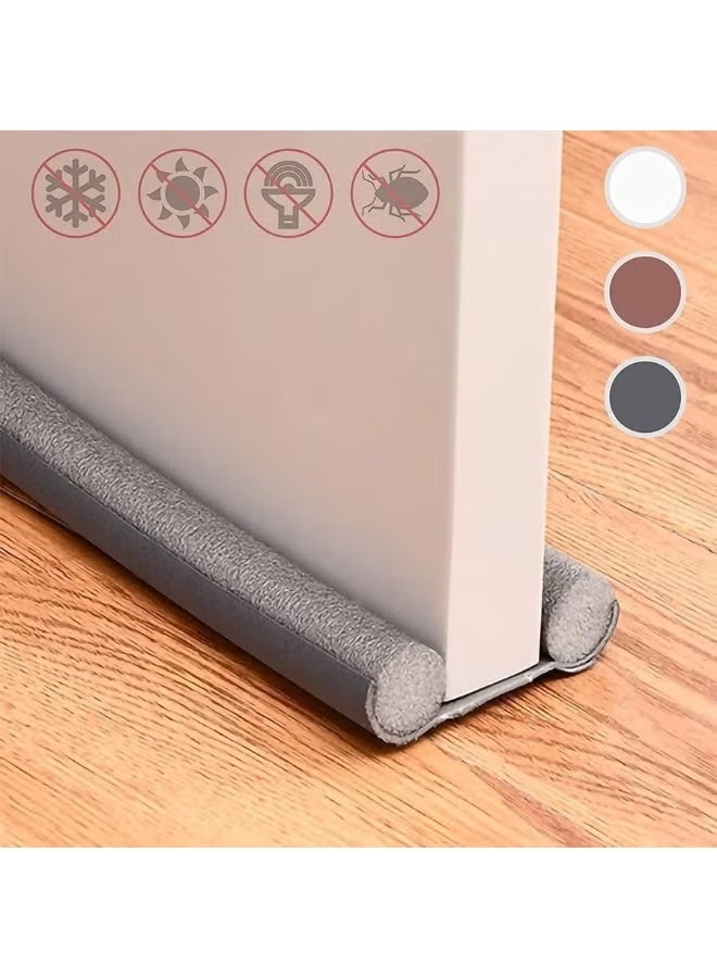 Generic valueable 1 Removable and reusable gray under-door dust and insect barrier – no permanent installation required - Image 3