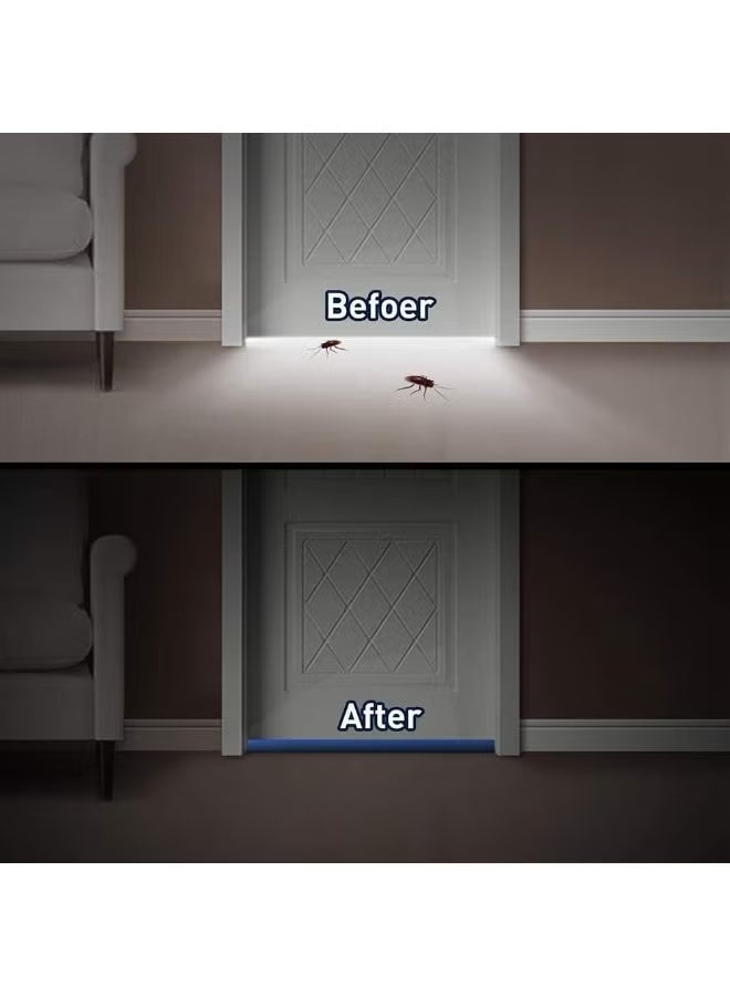Generic valueable 1 Removable and reusable gray under-door dust and insect barrier – no permanent installation required - Image 4