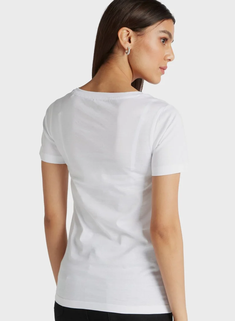 bossini Crew Neck Graphic T-Shirt