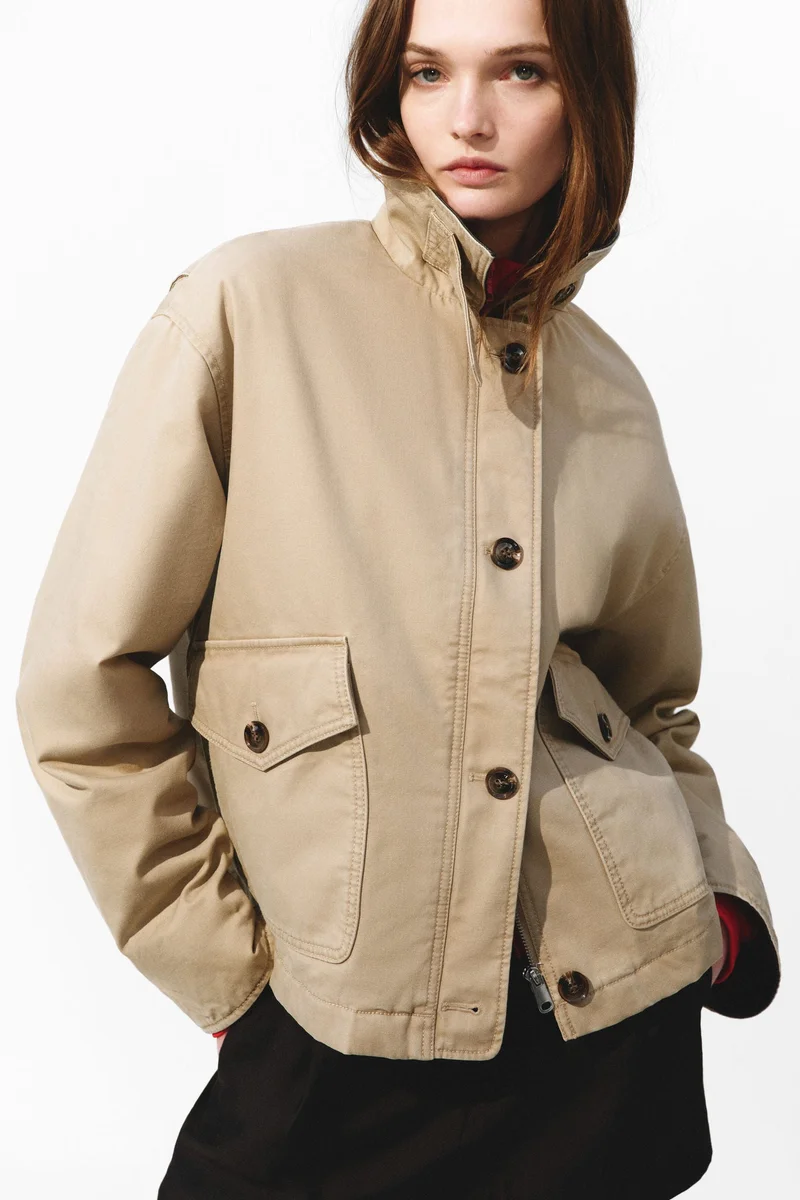 H&M  Padded canvas jacket for Women | Best Price UAE