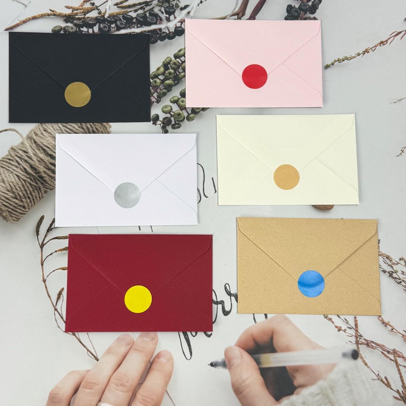 Ouzoustate 100 Pack Gift Card Envelopes 4 x 2.75" Mini Envelopes 120GSM Small Paper Business Gift Card Sleeves Bulk,Tiny Little Greeting Card Envelope Pockets for Invitation (Pink) - Image 5