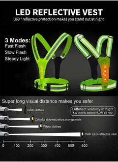 LED Reflective Running Vest, Light Up Vest Night Running Gear, Adjustable Safety Gear for Running,Walking Cycling and Walking Dog,Night Light up Vest Safety Gear - pzsku/Z2434A58833AF23823EBBZ/45/_/1671850345/e6665189-411a-4e2f-abe1-573c7a501da9