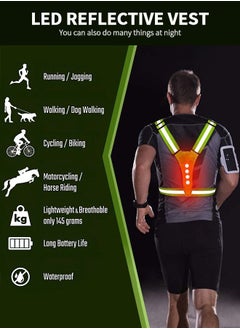 LED Reflective Running Vest, Light Up Vest Night Running Gear, Adjustable Safety Gear for Running,Walking Cycling and Walking Dog,Night Light up Vest Safety Gear - pzsku/Z2434A58833AF23823EBBZ/45/_/1671850346/ba16dab7-0104-4262-bb15-dfd024131bb1