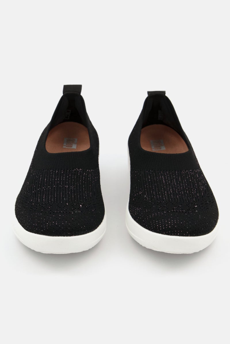 FitFlop Women Slip On Ballerina Casual Shoes, Black - Image 2