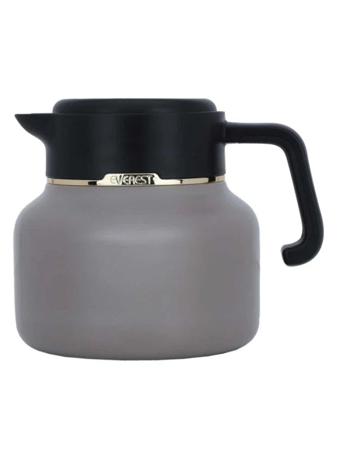Everest thermos, 1 liter, black handle, digital screen - cappuccino - Image 2