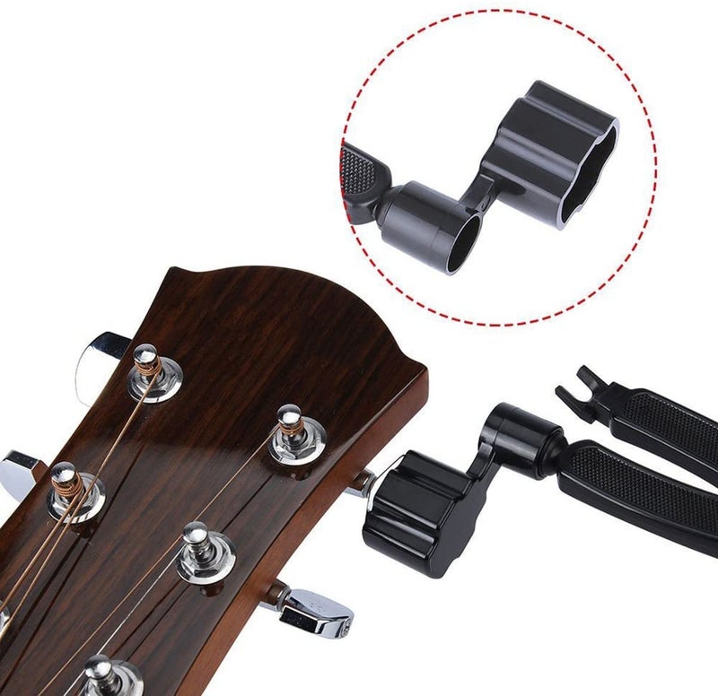 Kadence Professional Guitar String Winder Cutter and Bridge Pin Puller, Guitar Repair Tool Functional 3 in 1 (Black) - Image 4