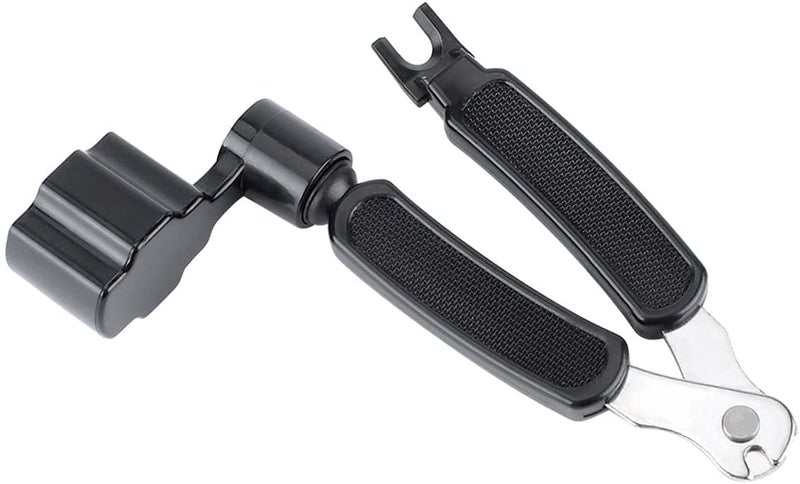 Kadence Professional Guitar String Winder Cutter and Bridge Pin Puller, Guitar Repair Tool Functional 3 in 1 (Black) - Image 1