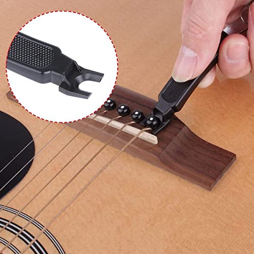 Kadence Professional Guitar String Winder Cutter and Bridge Pin Puller, Guitar Repair Tool Functional 3 in 1 (Black) - Image 3