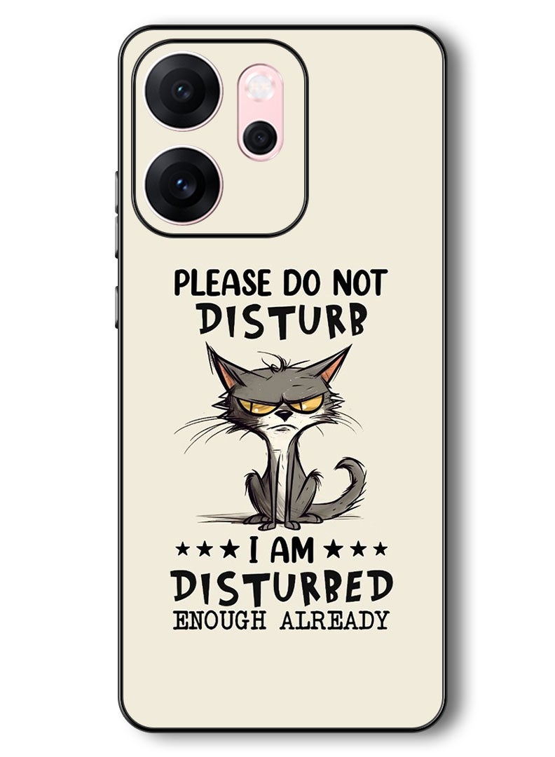 Theodor Case Compatible with Oppo Reno 14 F 6.57 Inch Protection Shockproof Bumper Cover Please do not disturb - Image 1