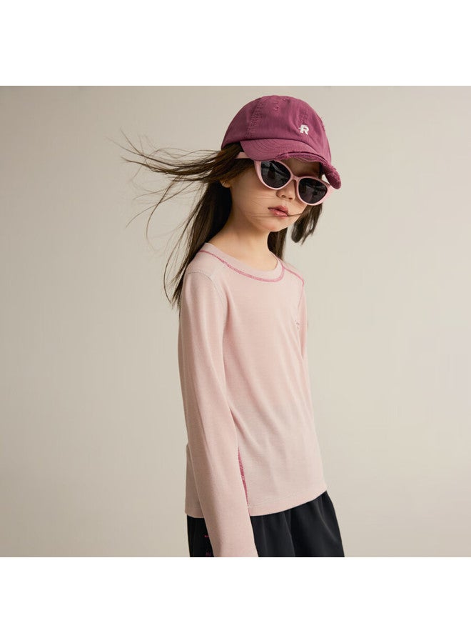 Chenchen Mom [start Lightly] Long Sleeve T-shirt Autumn New Color-block Sching Sports Loose Fit Kids Crew Neck Top 8439d - Image 3