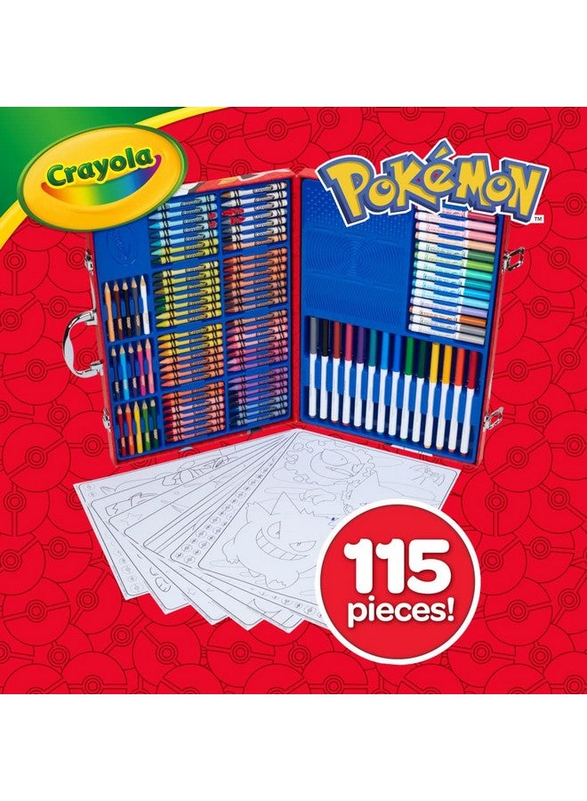 Crayola Pokémon Imagination Art Set (115pcs), Kids Art Kit, Coloring Supplies, Pokemon Toys, Pokemon Gift for Boys & Girls, Ages 5+ - Image 4