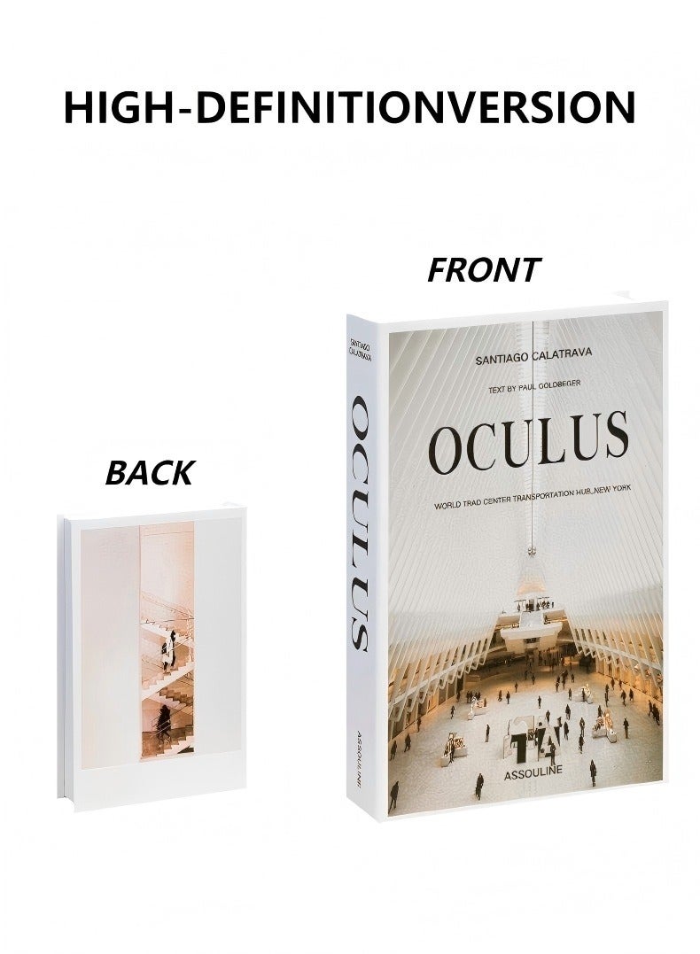 إن إير 3 قطع الحديثة الإنجليزية الحد الأدنى فو كتاب طوي الزخرفية عينة غرفة عرض لفندق مكتبة الديكور - Image 2