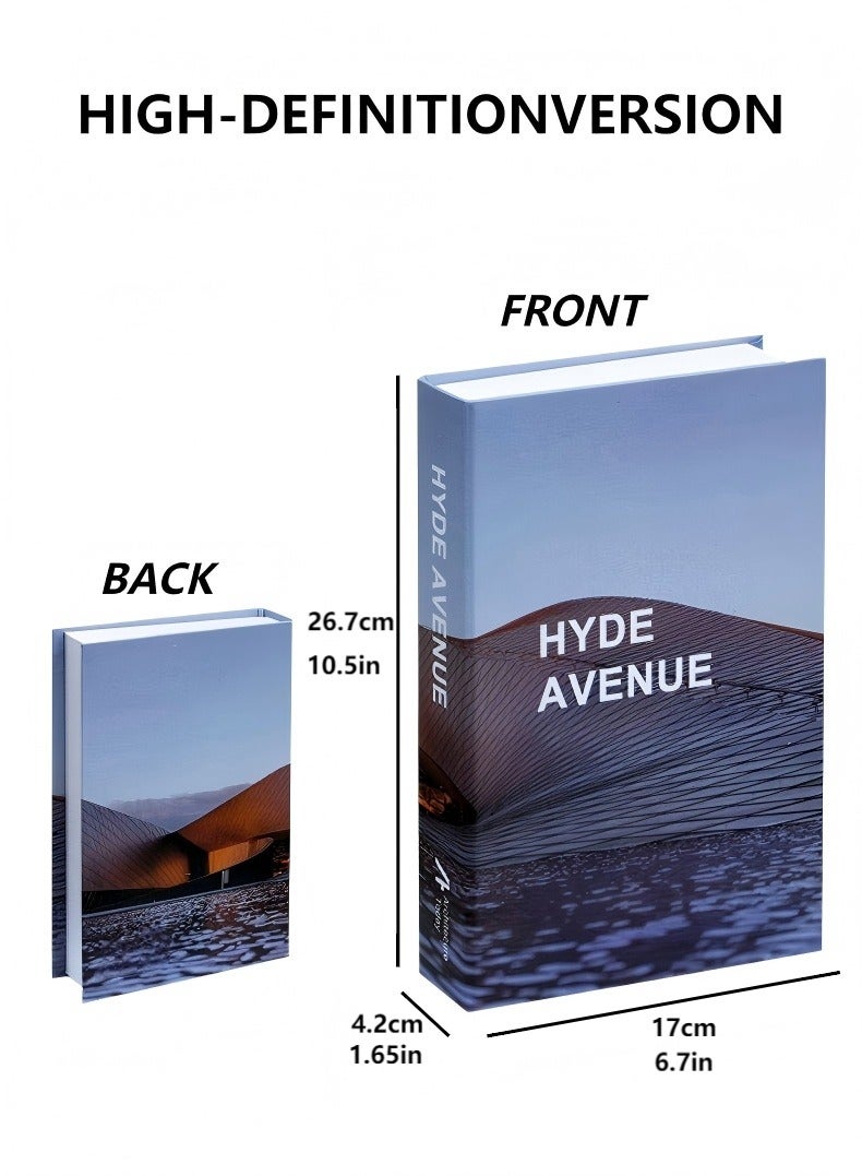 إن إير 3 قطع الحديثة الإنجليزية الحد الأدنى فو كتاب طوي الزخرفية عينة غرفة عرض لفندق مكتبة الديكور - Image 3