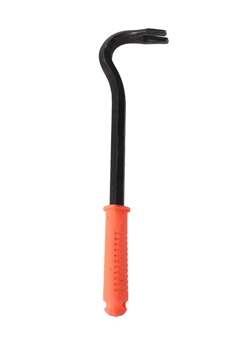 LAWAZIM Crowbar with Rubber Handle - 30cm - Sturdy High Carbon Pry Bar Wrecking with Textured Ergonomic Handle- for Renovations, Demolition, Flooring Nail Puller Removal, Levering, Lifting, Splitting  - Image 1