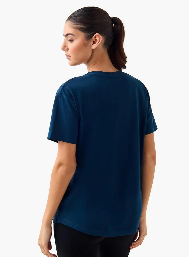 Kappa BLUE Kappa Women 2 Way Stretch T shirt for Women | Best Price UAE