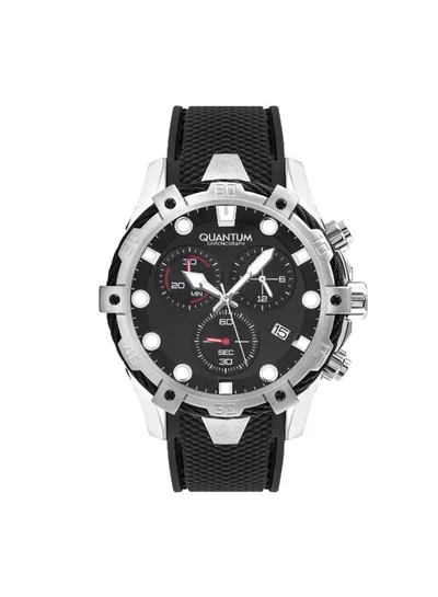 Quantum Men's Silicone Chronograph Watch HNG1019.351 - 49 mm
