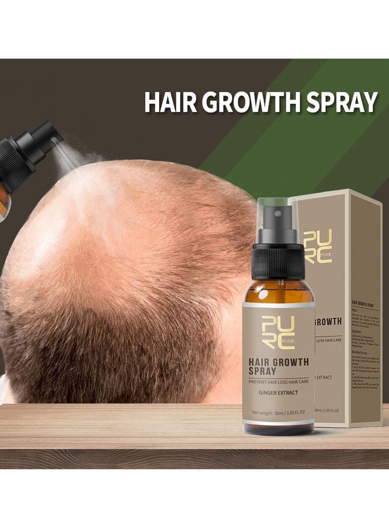 PURC Ginger Hair Growth Spray Hair Loss Treatment 30 ml - Image 3