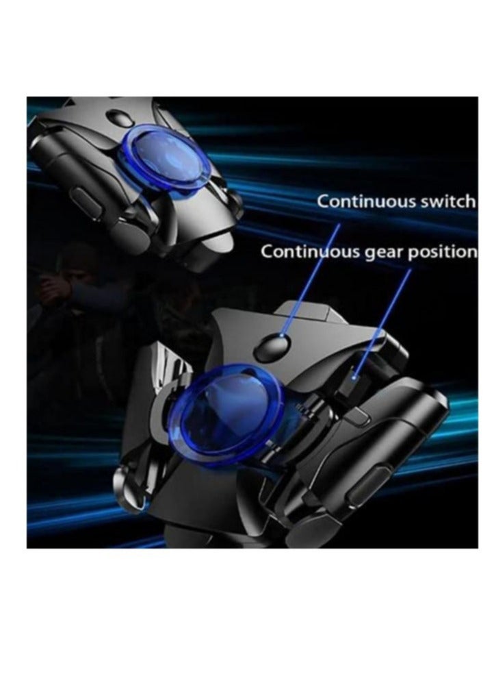 DMG PUBG Mobile Gaming Controller, 16 Shots Per Second Shooting Triggers Game Controllers, PUBG/Fortnite/Cod Gamepad and L1/R1 Game Joystick, Automatic Click, Compatible with Android and iOS
