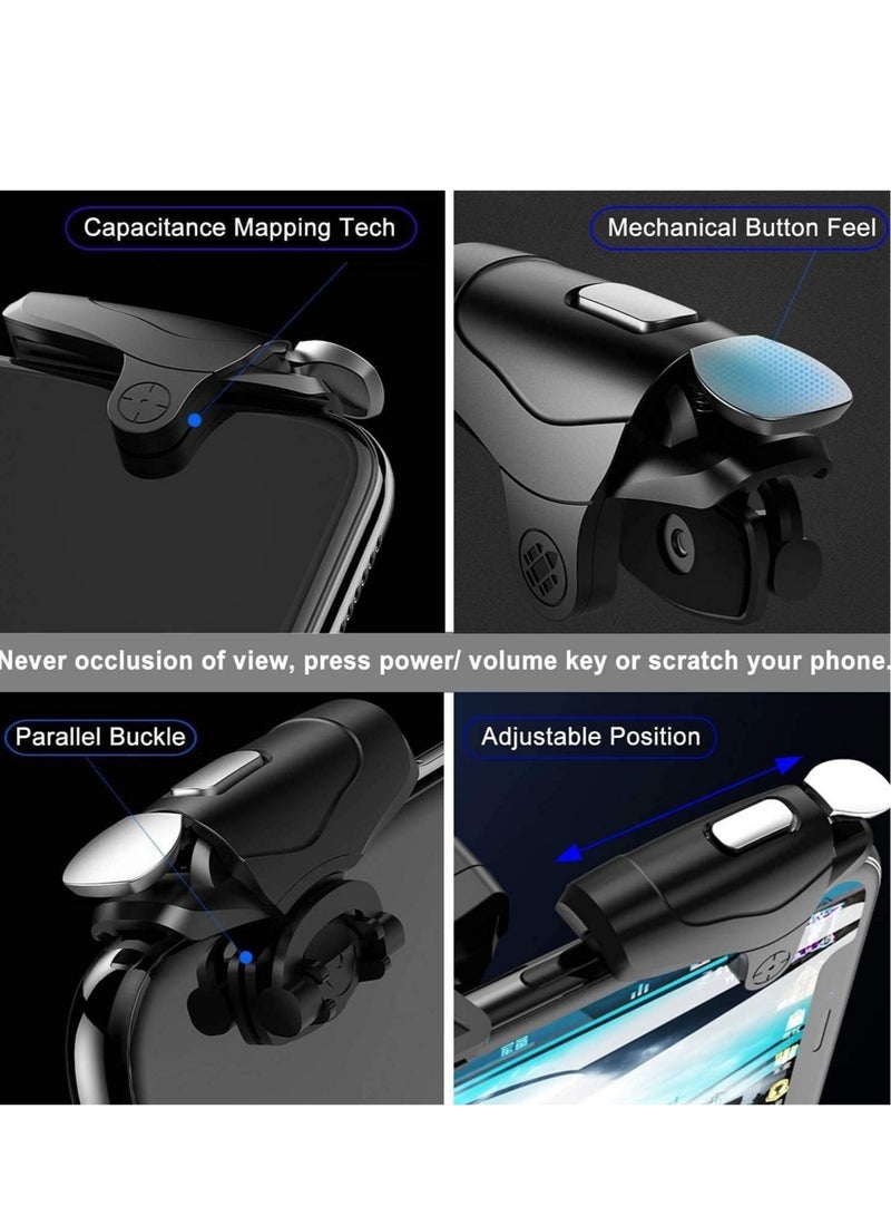 DMG PUBG Mobile Gaming Controller, 16 Shots Per Second Shooting Triggers Game Controllers, PUBG/Fortnite/Cod Gamepad and L1/R1 Game Joystick, Automatic Click, Compatible with Android and iOS