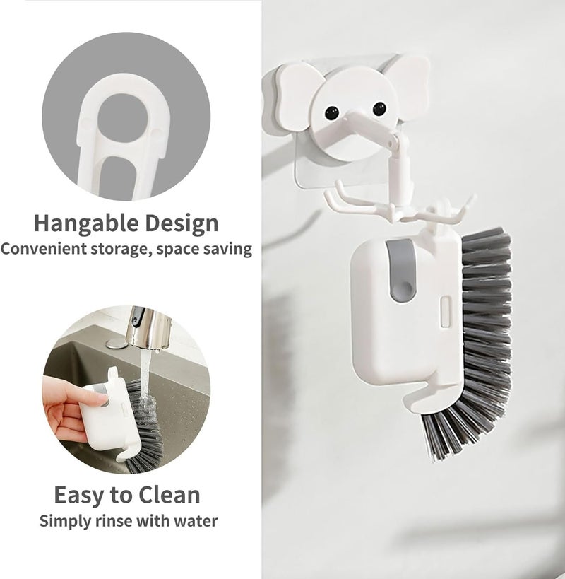 TCCO ENTERPRISE TCCO 3 in 1 Cleaning Brush - Hard Bristle Crevice Cleaning Brush, Multifunctional Gap Cleaning Scrub Brush, Cleaning Tools for Household Use, Kitchen, Bathroom, Window, Vehicle, Faucets, Toilet, Grout - Image 5