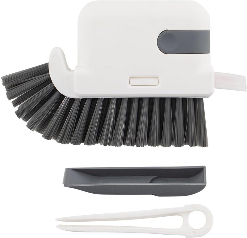 TCCO ENTERPRISE TCCO 3 in 1 Cleaning Brush - Hard Bristle Crevice Cleaning Brush, Multifunctional Gap Cleaning Scrub Brush, Cleaning Tools for Household Use, Kitchen, Bathroom, Window, Vehicle, Faucets, Toilet, Grout - Image 1