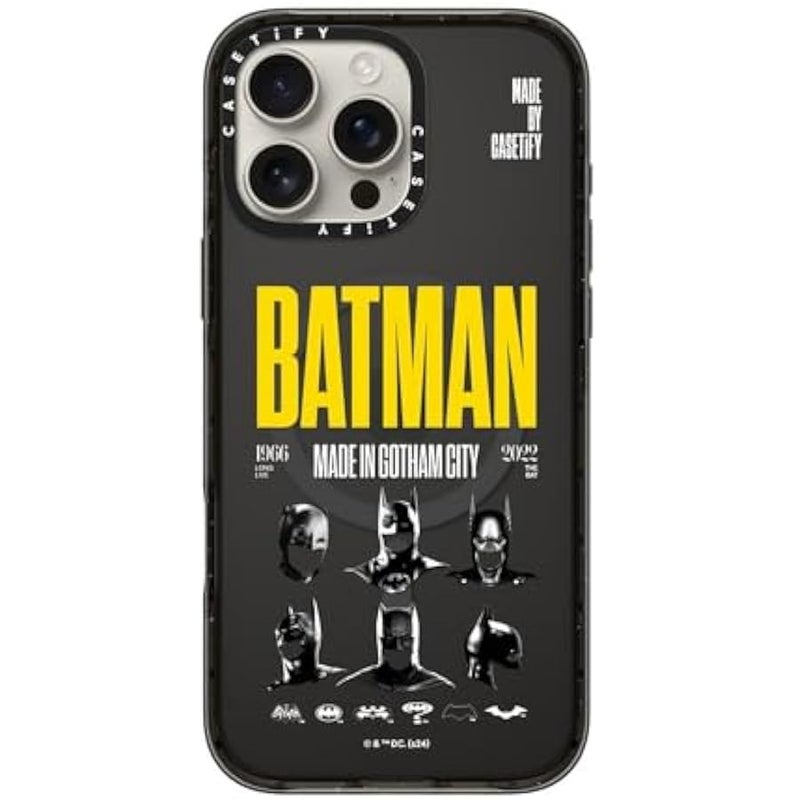 Casetify Impact iPhone 16 Pro Max Case 【Batman Co-Lab / 4X Military Grade Drop Tested / 8.2ft Drop Protection/Compatible with Magsafe】 - Made in Gotham City - Clear Black - Image 3