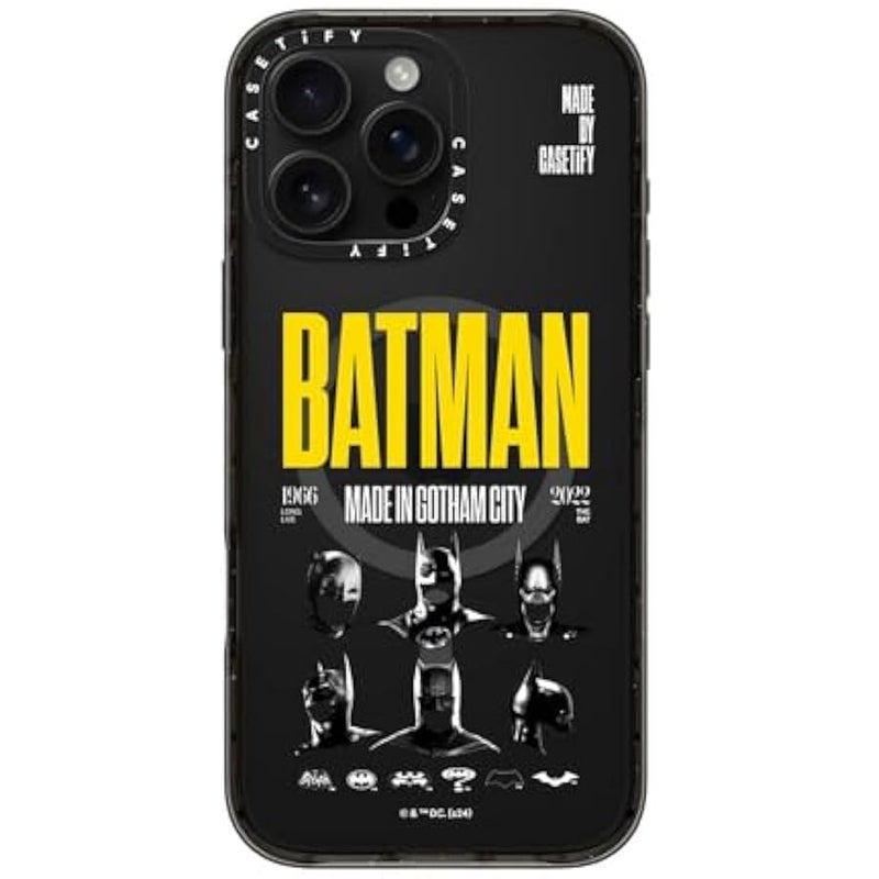 Casetify Impact iPhone 16 Pro Max Case 【Batman Co-Lab / 4X Military Grade Drop Tested / 8.2ft Drop Protection/Compatible with Magsafe】 - Made in Gotham City - Clear Black - Image 2